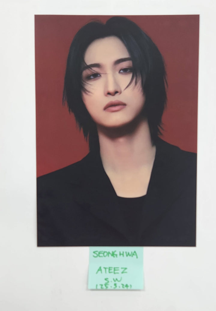 Seong Hwa (Of Ateez) "GOLDEN HOUR : Part.2" - Hand Autographed(Signed) Paper[25.3.24]