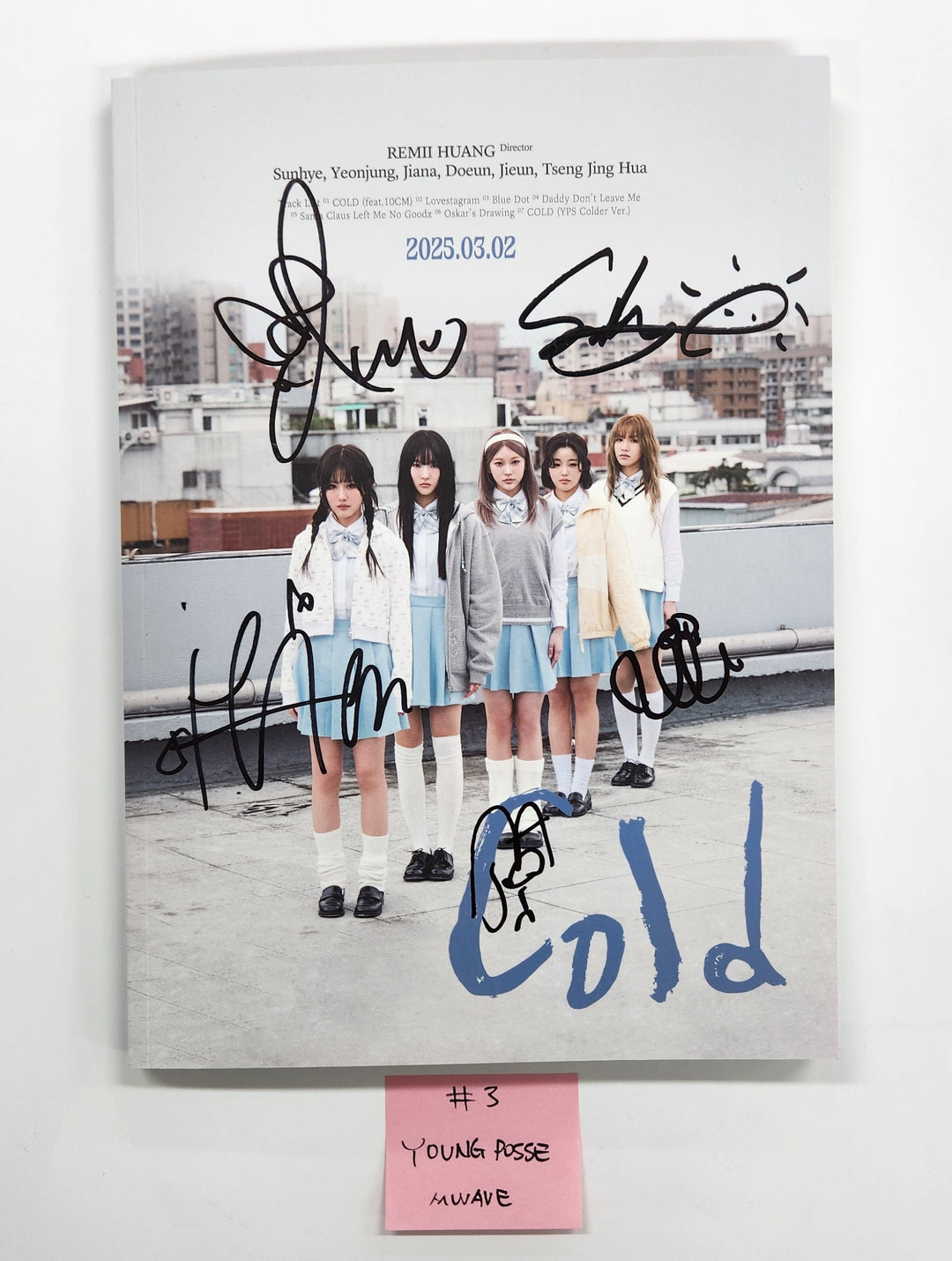 YOUNG POSSE "Cold" - Hand Autographed(Signed) Album [25.3.25]