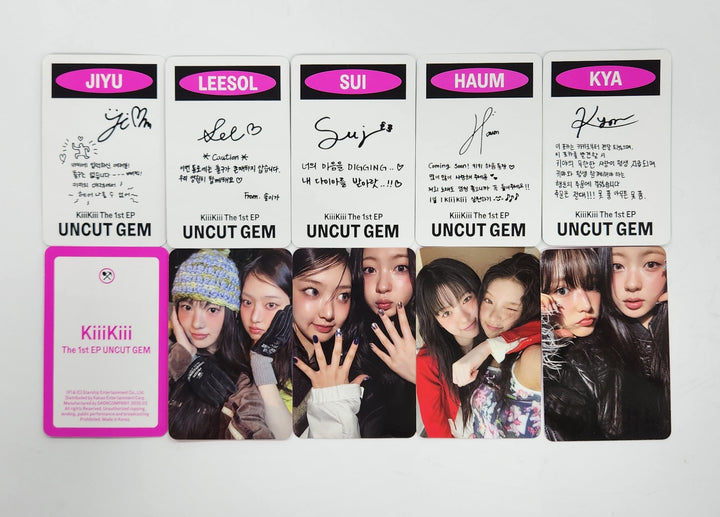 KiiiKiii "UNCUT GEM" - Official Photocard [DIGGING Ver.] [25.3.26]