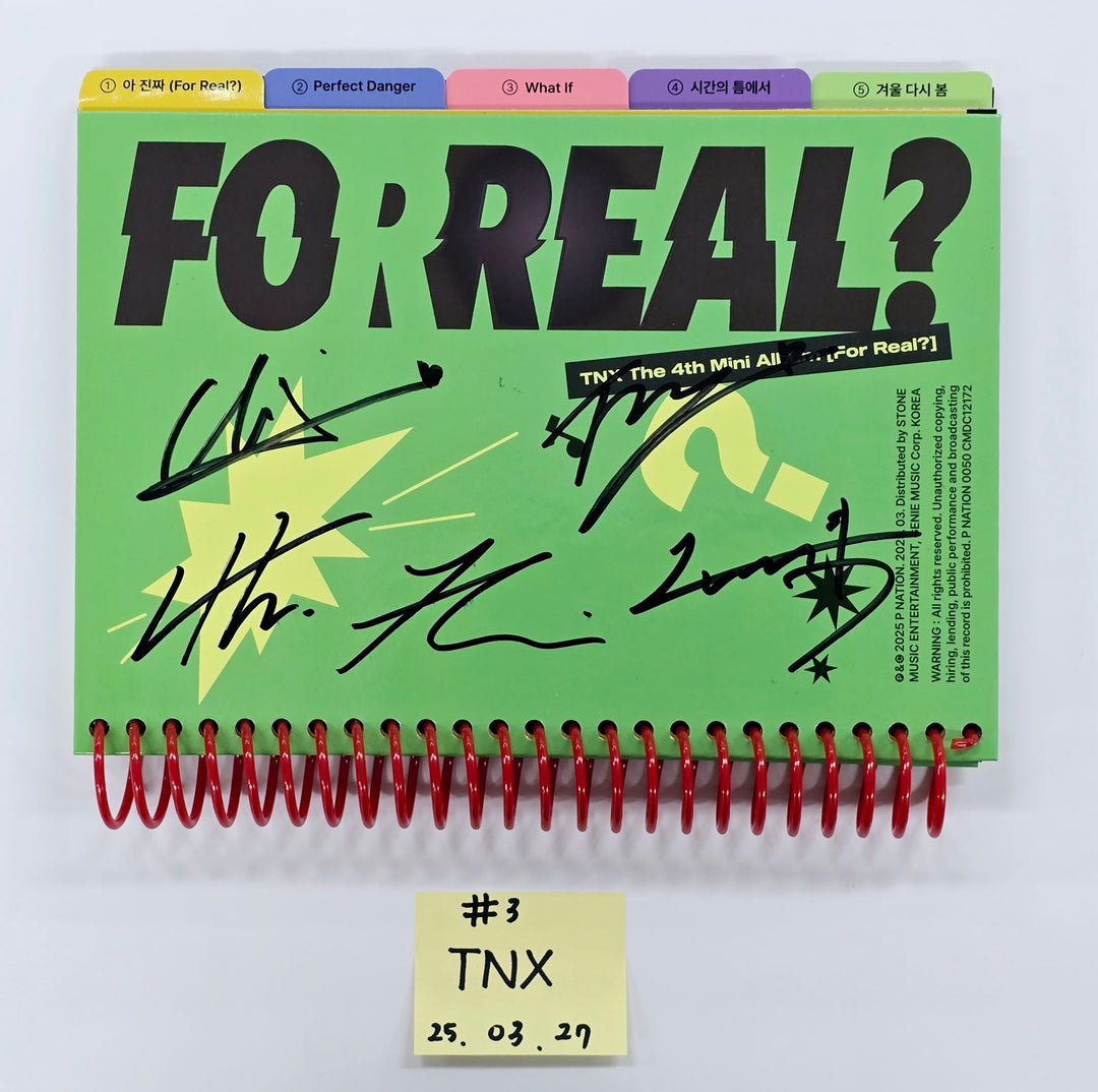 The Boyz "MAVERICK" &amp; "PHANTASY Pt.2 Sixth Sense", TNX "For Real?", Dragon Pony "Not Out" - Hand Autographed(Signed) Promo Album [25.3.27]