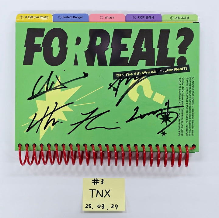 The Boyz "MAVERICK" &amp; "PHANTASY Pt.2 Sixth Sense", TNX "For Real?", Dragon Pony "Not Out" - Hand Autographed(Signed) Promo Album [25.3.27]