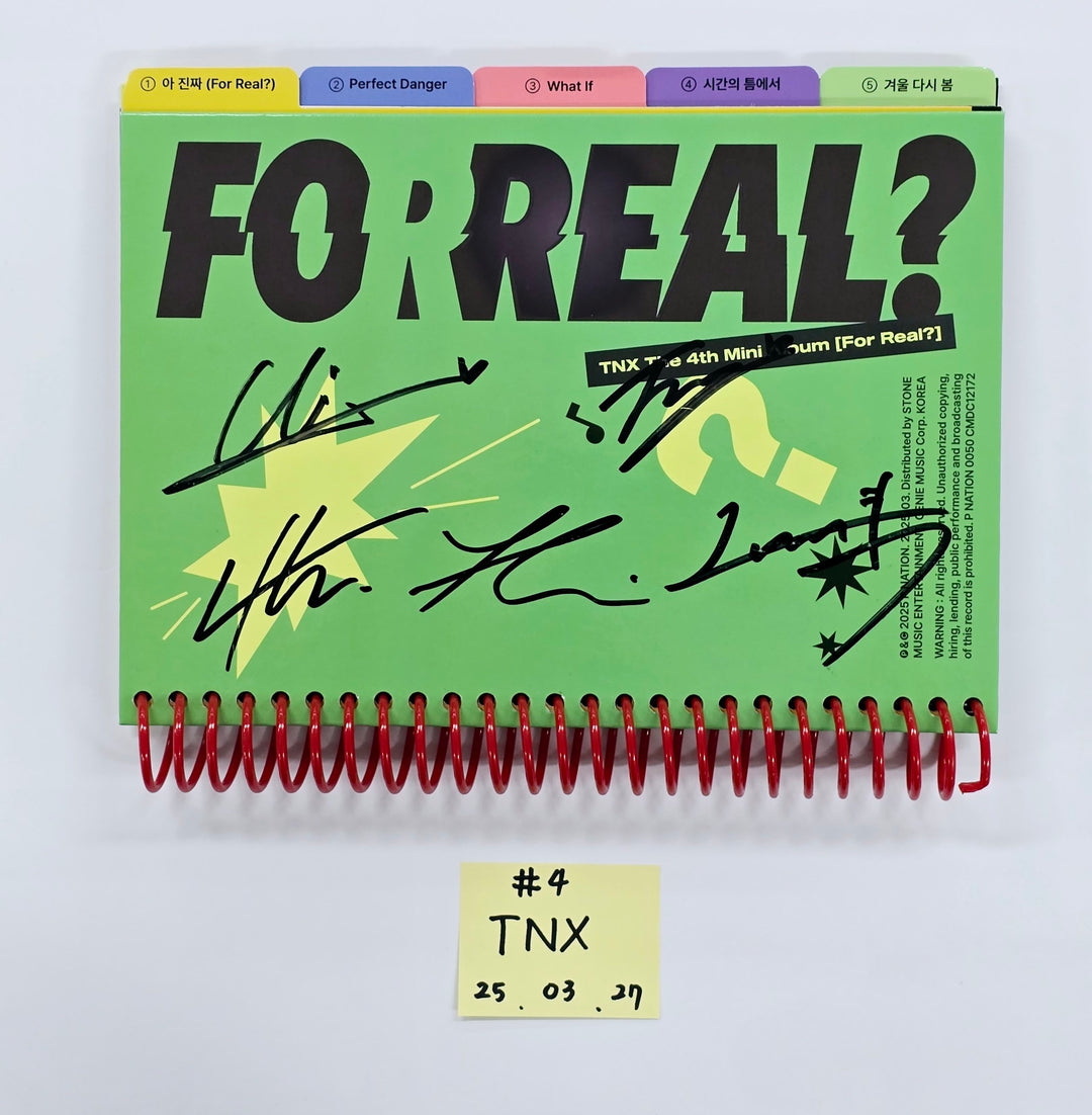 The Boyz "MAVERICK" &amp; "PHANTASY Pt.2 Sixth Sense", TNX "For Real?", Dragon Pony "Not Out" - Hand Autographed(Signed) Promo Album [25.3.27]