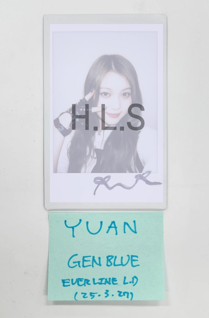 YUAN (Of GENBLUE) "ACT LIKE THAT" - Hand Autographed(Signed) Polaroid [25.3.27]