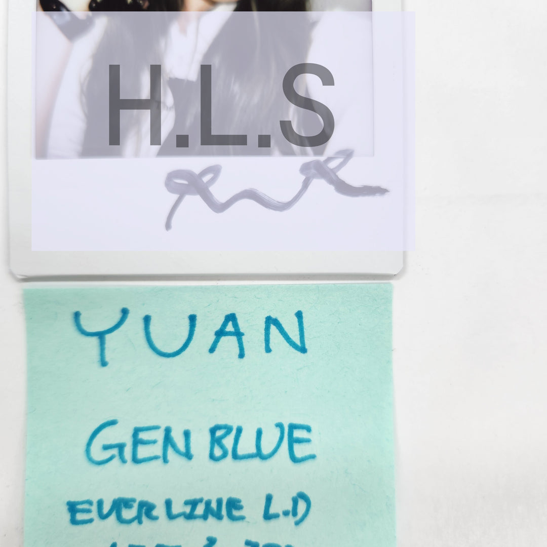 YUAN (Of GENBLUE) "ACT LIKE THAT" - Hand Autographed(Signed) Polaroid [25.3.27]