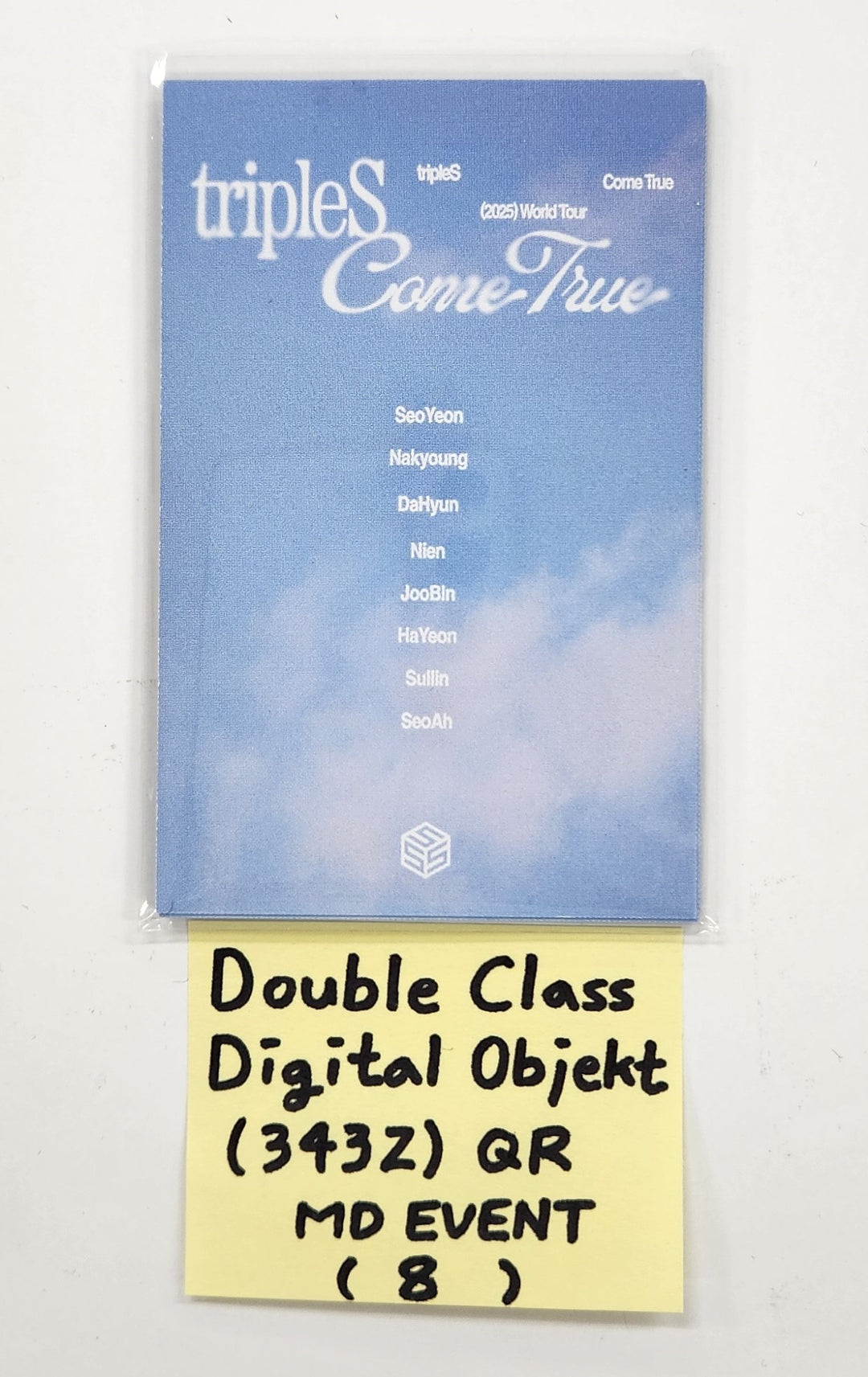 TripleS Official Ever01 Double Class Objekt - Official MD Event QR (E343Z) Photocard [25.3.31]