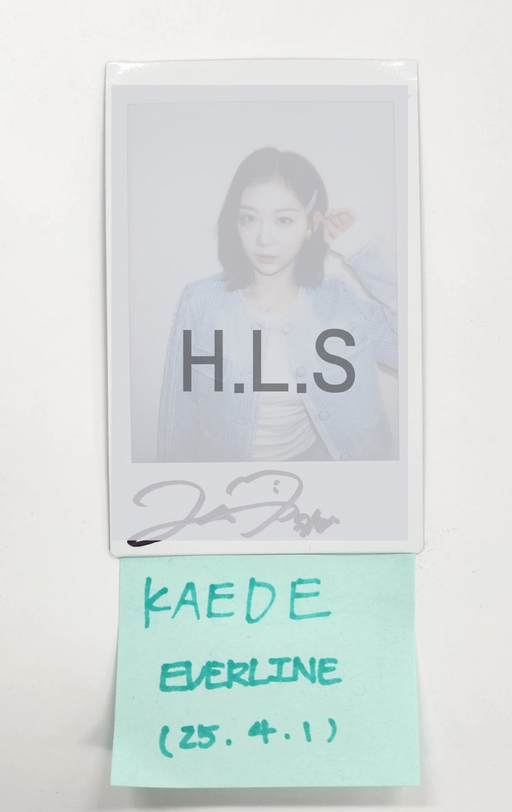 KAEDE (Of Triples) Object Music Album - Hand Autographed(Signed) Polaroid [25.4.1]