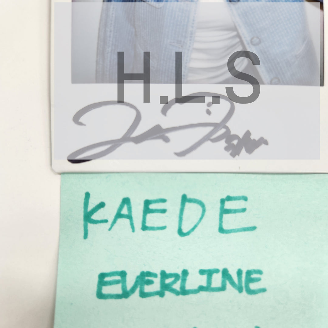 KAEDE (Of Triples) Object Music Album - Hand Autographed(Signed) Polaroid [25.4.1]