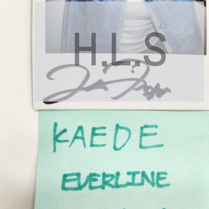 KAEDE (Of Triples) Object Music Album - Hand Autographed(Signed) Polaroid [25.4.1]