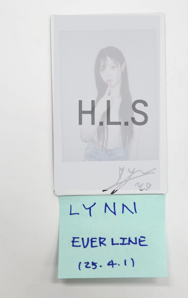 LYNN (Of Triples) Object Music Album - Hand Autographed(Signed) Polaroid [25.4.1]