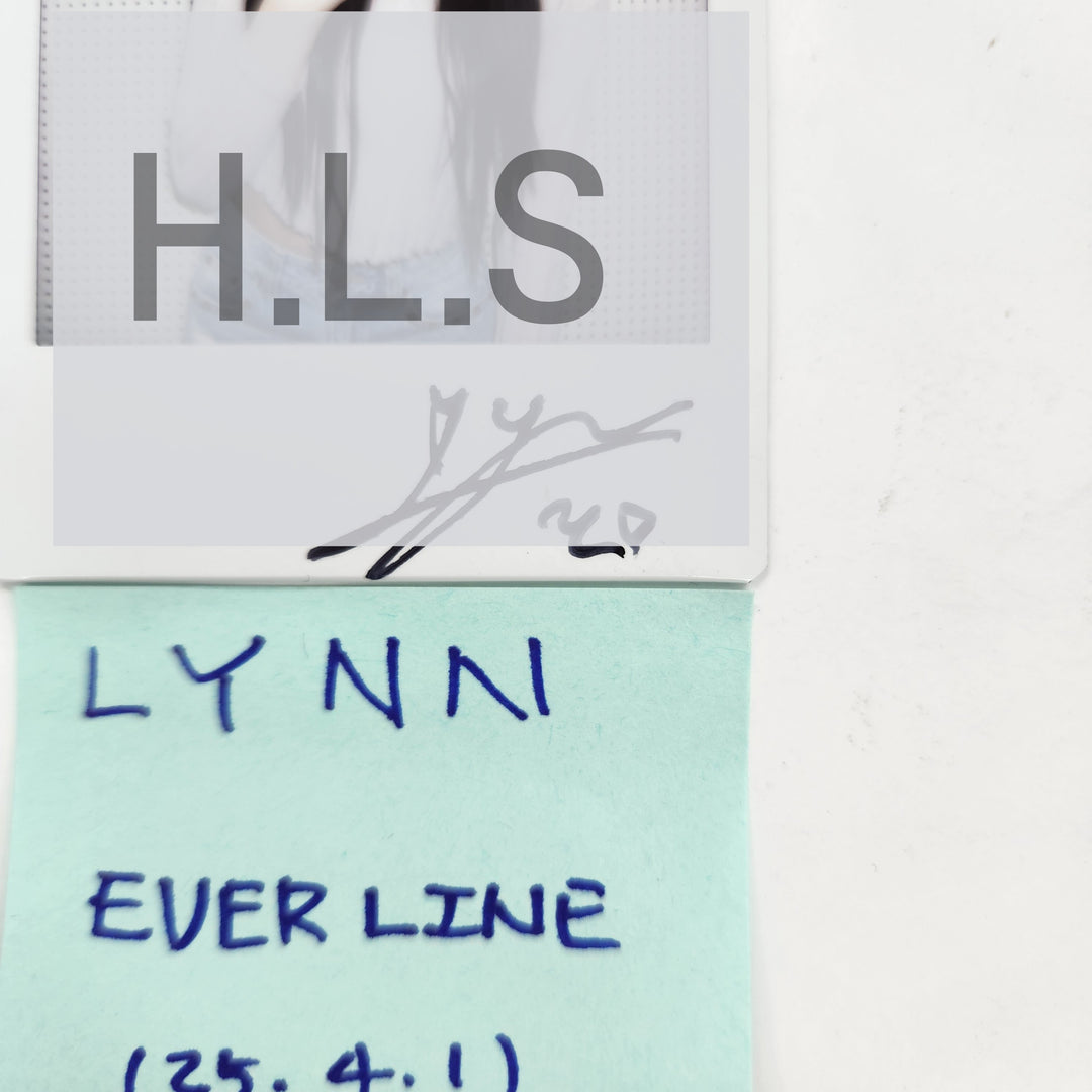 LYNN (Of Triples) Object Music Album - Hand Autographed(Signed) Polaroid [25.4.1]