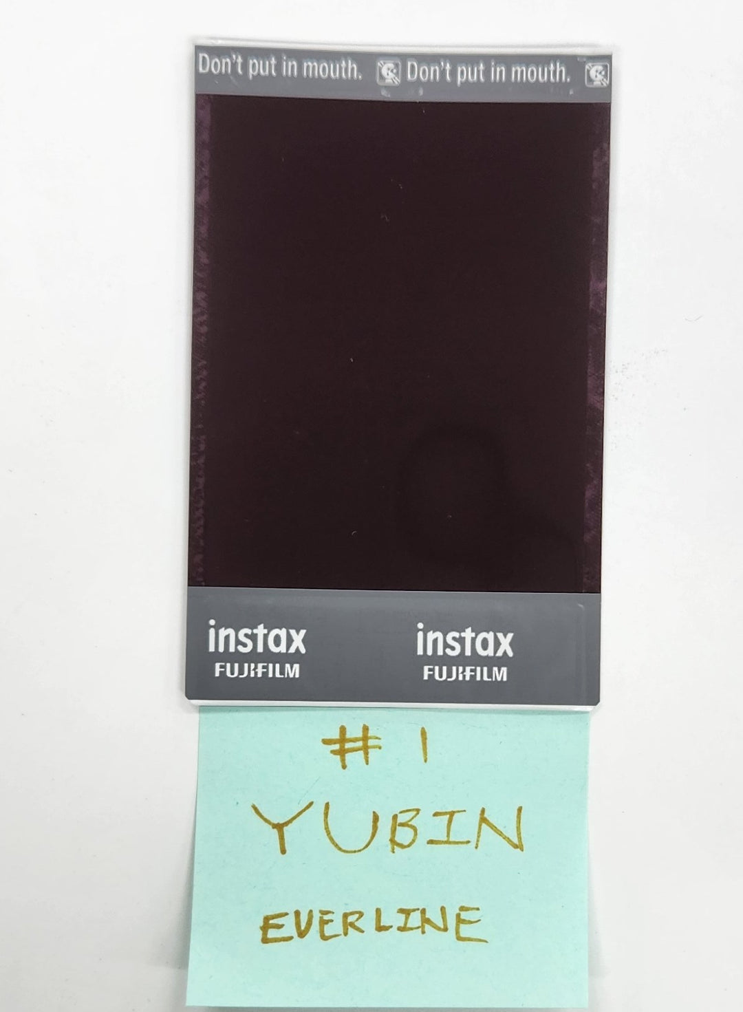 Yubin (Of Triples) Object Music Album - Hand Autographed(Signed) Polaroid [25.4.1]