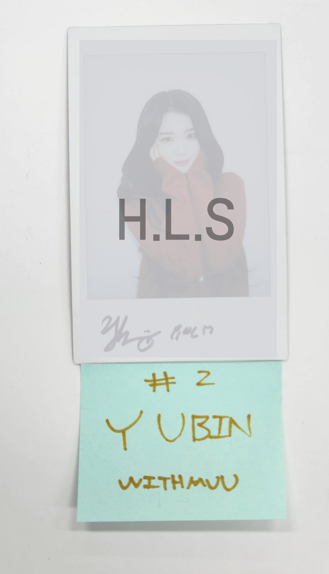 Yubin (Of Triples) Object Music Album - Hand Autographed(Signed) Polaroid [25.4.1]