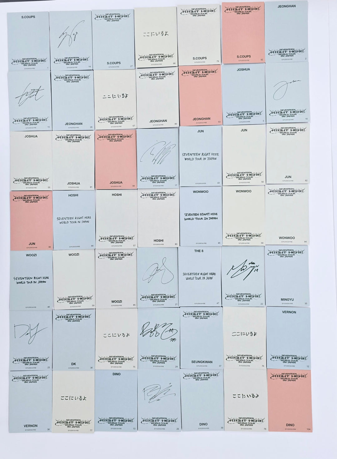 SEVENTEEN "Right Here" World Tour in Japan - Photocard (2) [25.4.1]