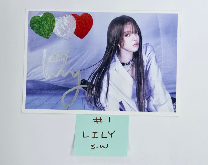 NMIXX "Fe3O4: FORWARD" - Hand Autograhped(Signed) Postcard [25.4.1]