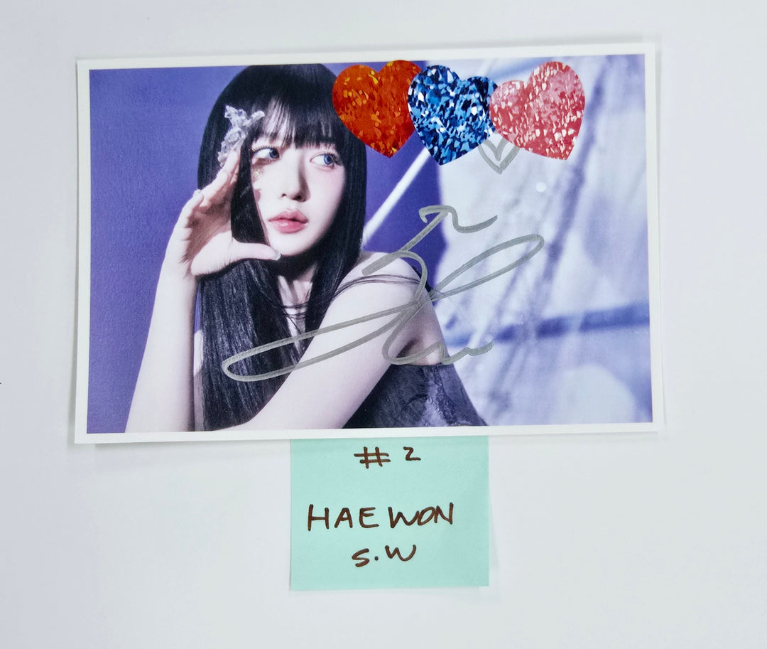 NMIXX "Fe3O4: FORWARD" - Hand Autograhped(Signed) Postcard [25.4.1]