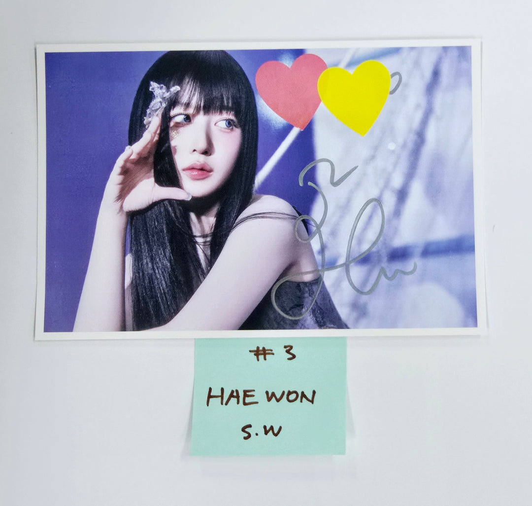 NMIXX "Fe3O4: FORWARD" - Hand Autograhped(Signed) Postcard [25.4.1]
