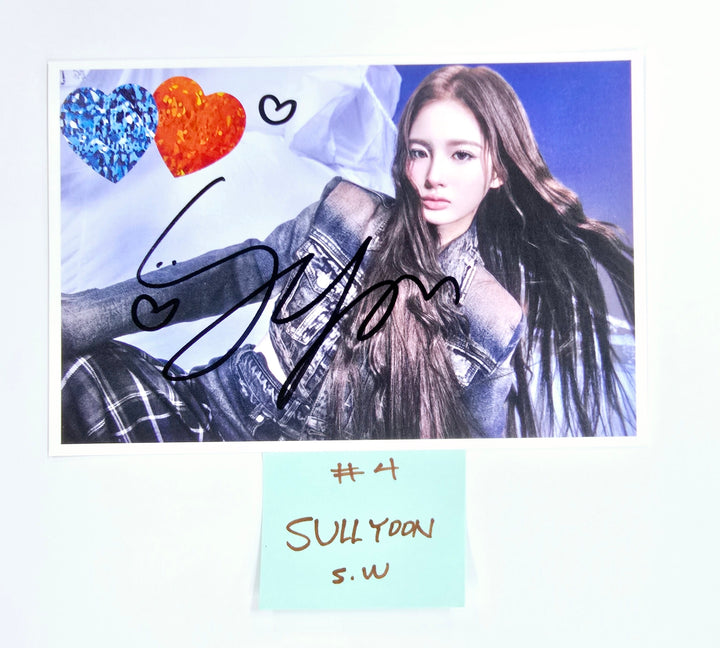 NMIXX "Fe3O4: FORWARD" - Hand Autograhped(Signed) Postcard [25.4.1]