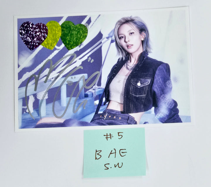 NMIXX "Fe3O4: FORWARD" - Hand Autograhped(Signed) Postcard [25.4.1]