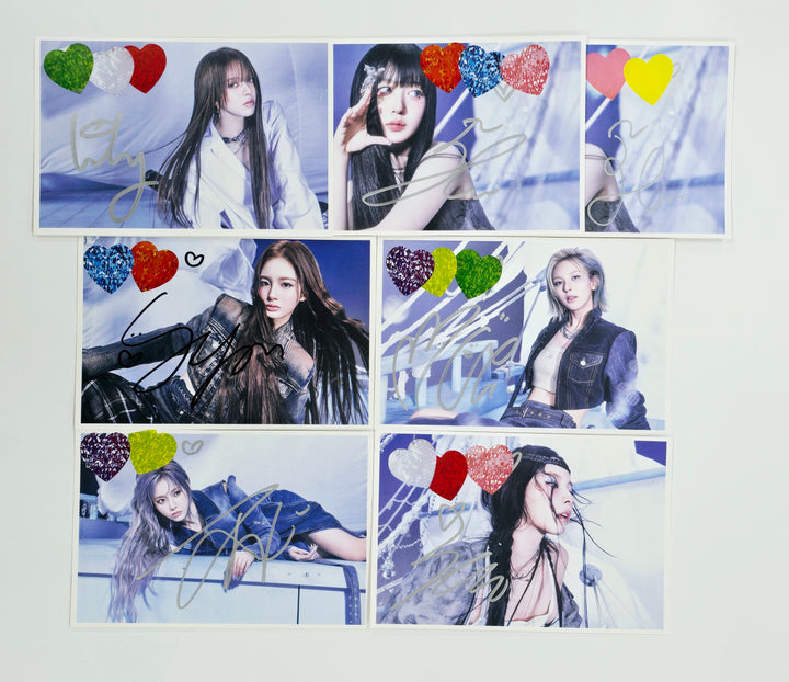 NMIXX "Fe3O4: FORWARD" - Hand Autograhped(Signed) Postcard [25.4.1]