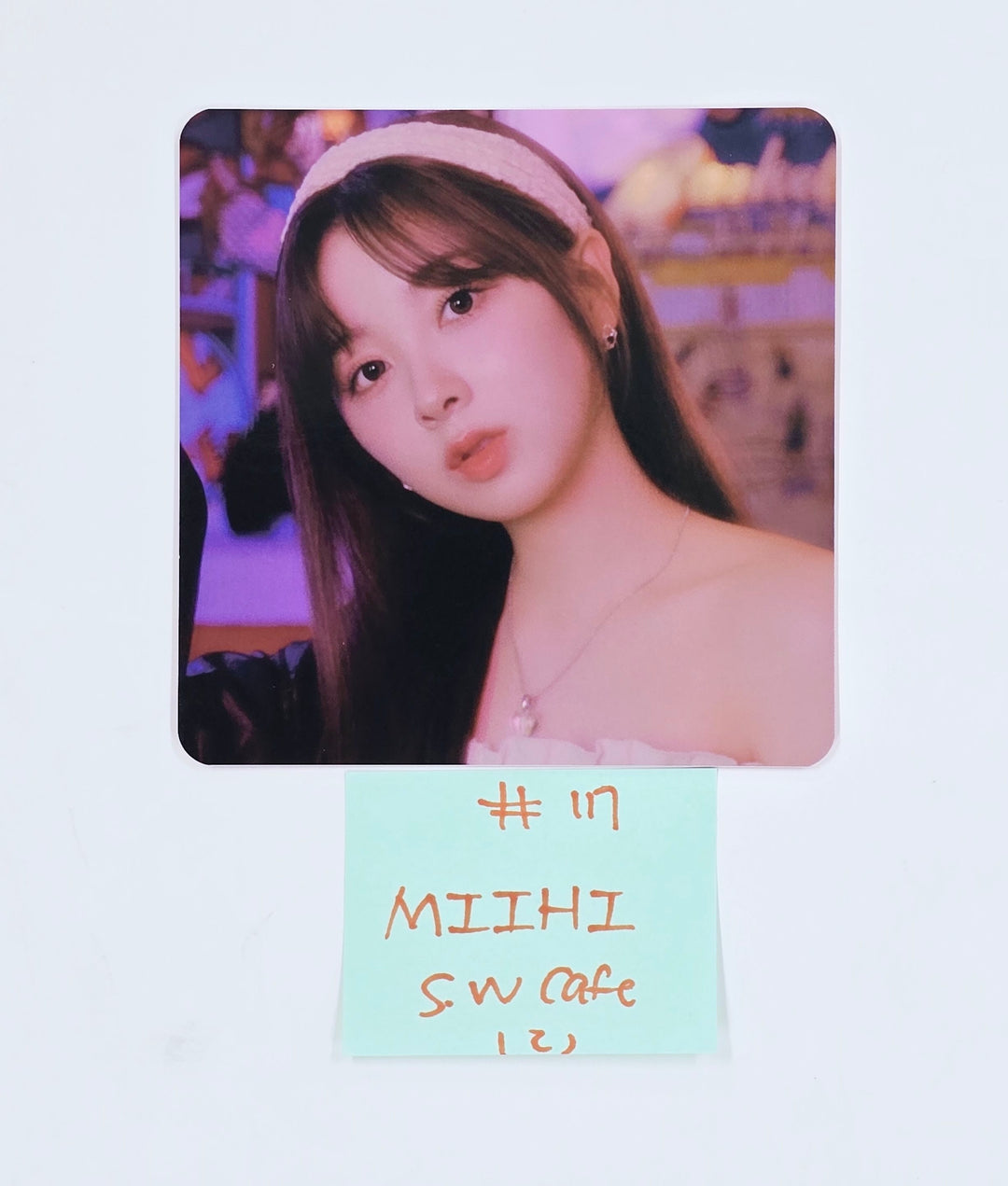 NiziU "LOVE LINE" - Soundwave Cafe Special Event Photocard, Coaster [25.4.1]