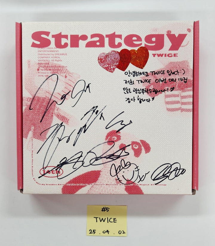 ILLIT "SUPER REAL ME", "I’LL LIKE YOU", SAYMYNAME "My Name Is...", "SAY MY NAME", TWICE "STRATEGY" - Hand Autograhped(Signed) Promo Album [25.4.2]