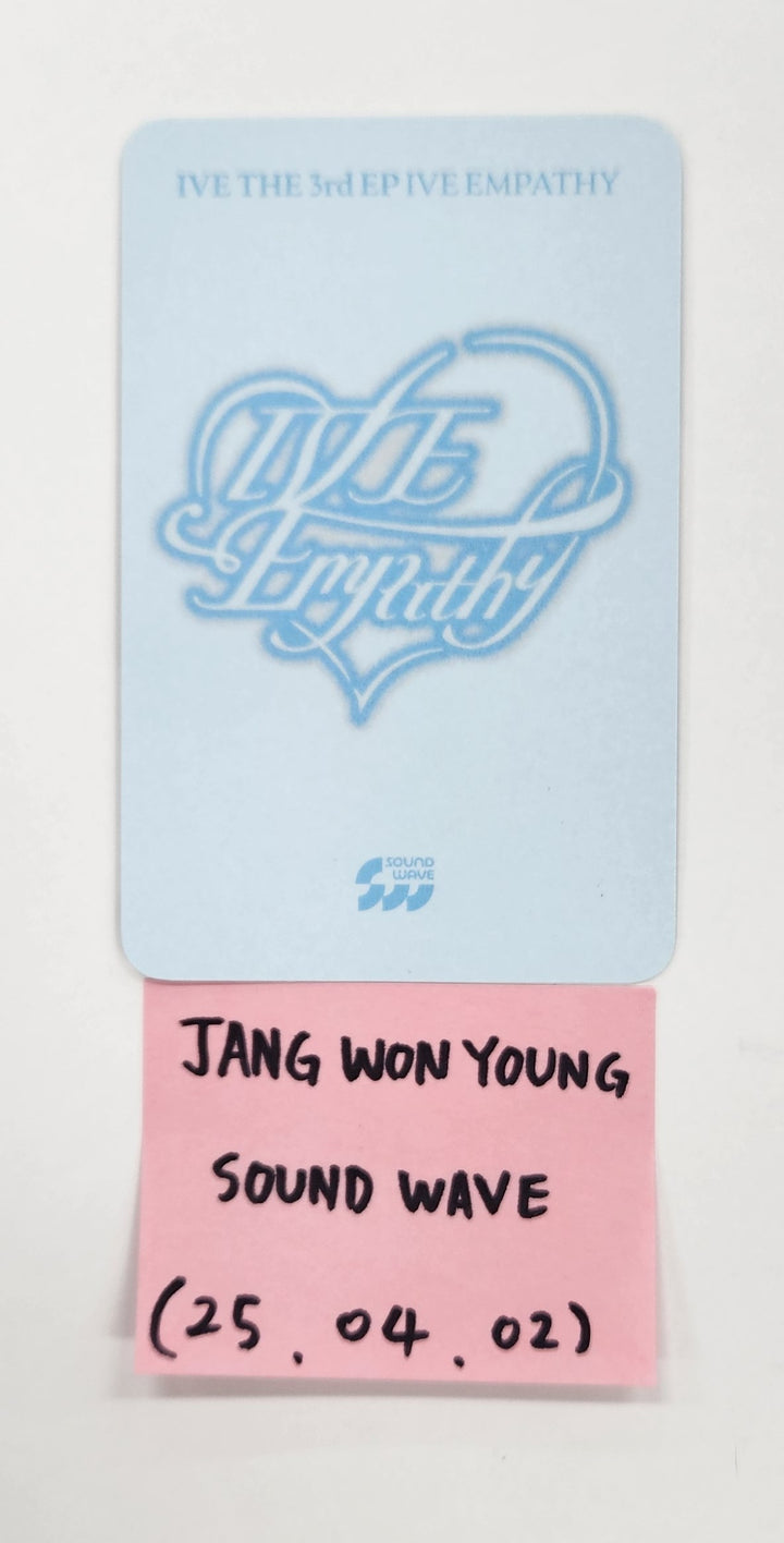 Wonyoung (Of IVE) "EMPATHY" - Hand Autographed(Signed) Photocard [25.4.2]