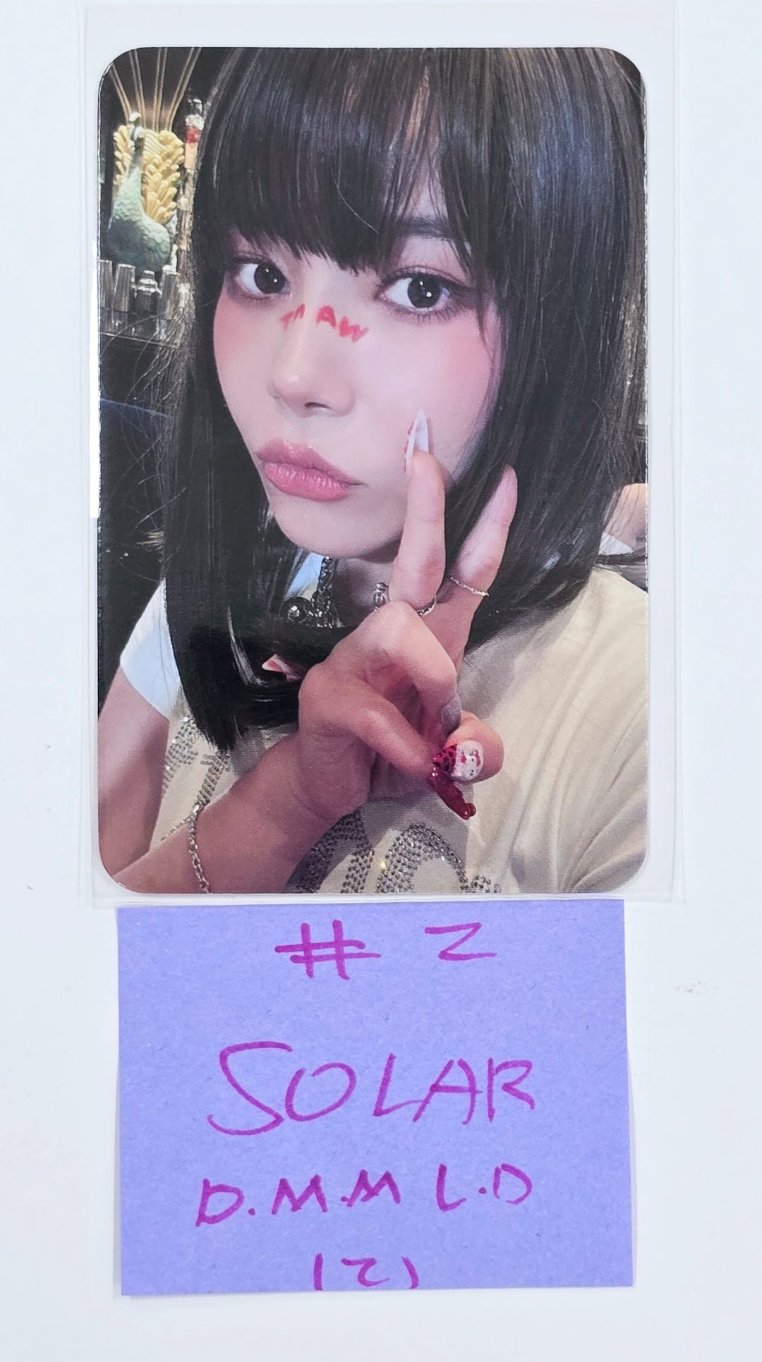 SOLAR (Of MAMAMOO) "WANT " - Dear My Muse Lucky Draw Event Photocard [25.4.3]