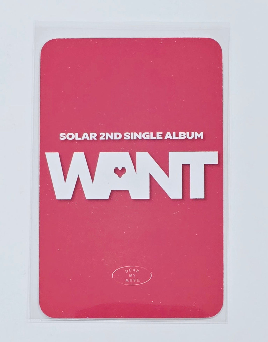 SOLAR (Of MAMAMOO) "WANT " - MD Event Photocard [25.4.3]