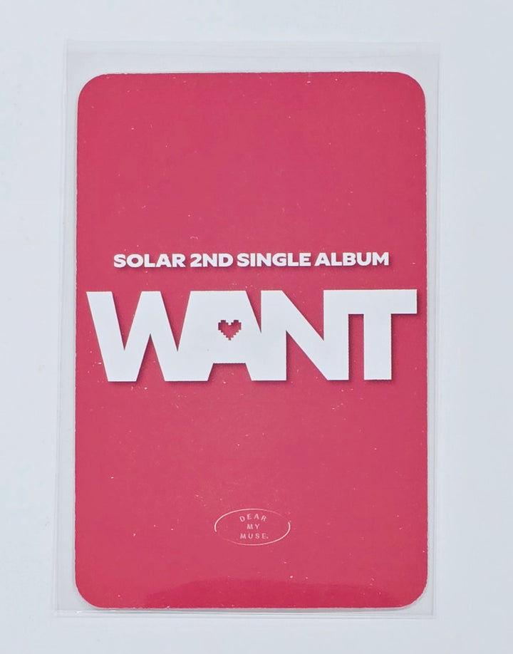 SOLAR (Of MAMAMOO) "WANT " - MD Event Photocard [25.4.3]