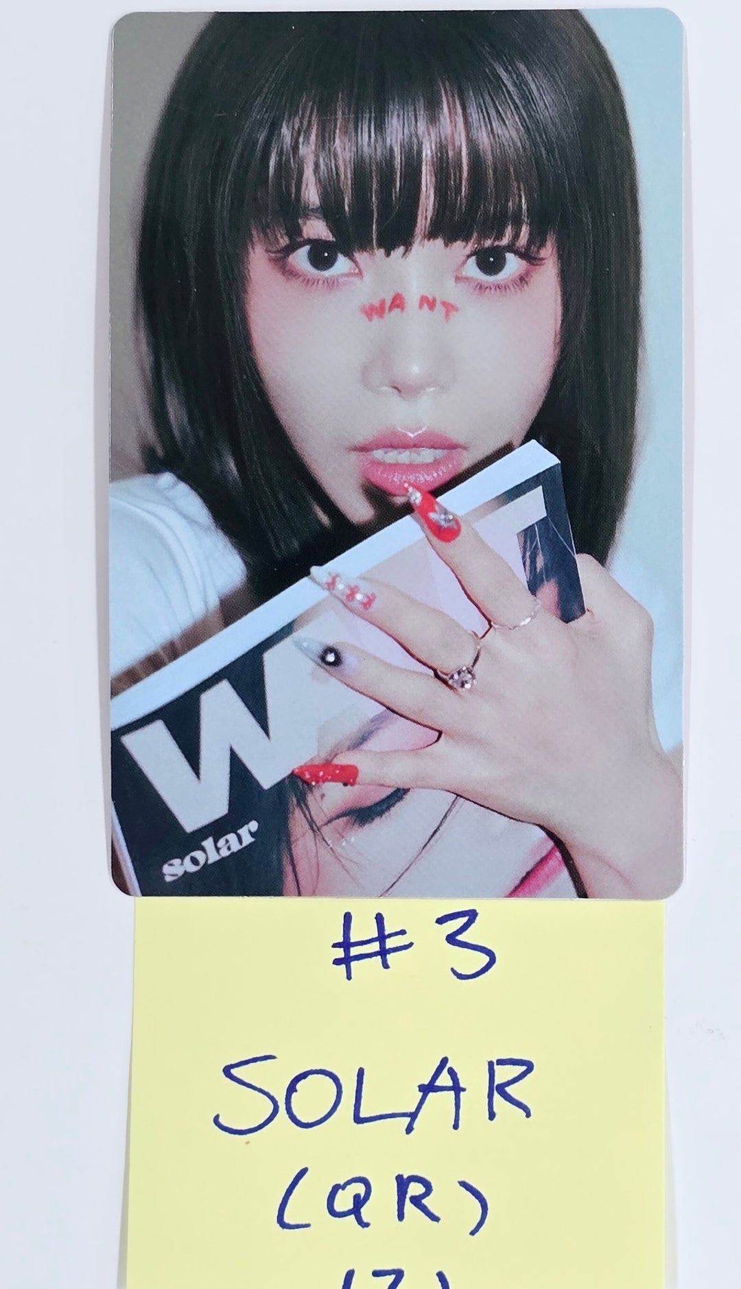 SOLAR (Of MAMAMOO) "WANT " - Official Photocard [Poca Album Ver.] [25.4.3]