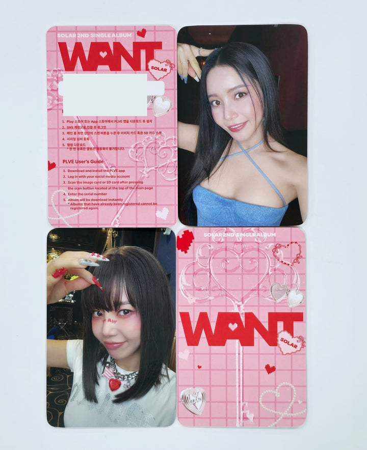 SOLAR (Of MAMAMOO) "WANT " - Official Photocard [PLVE Ver.] [25.4.3]