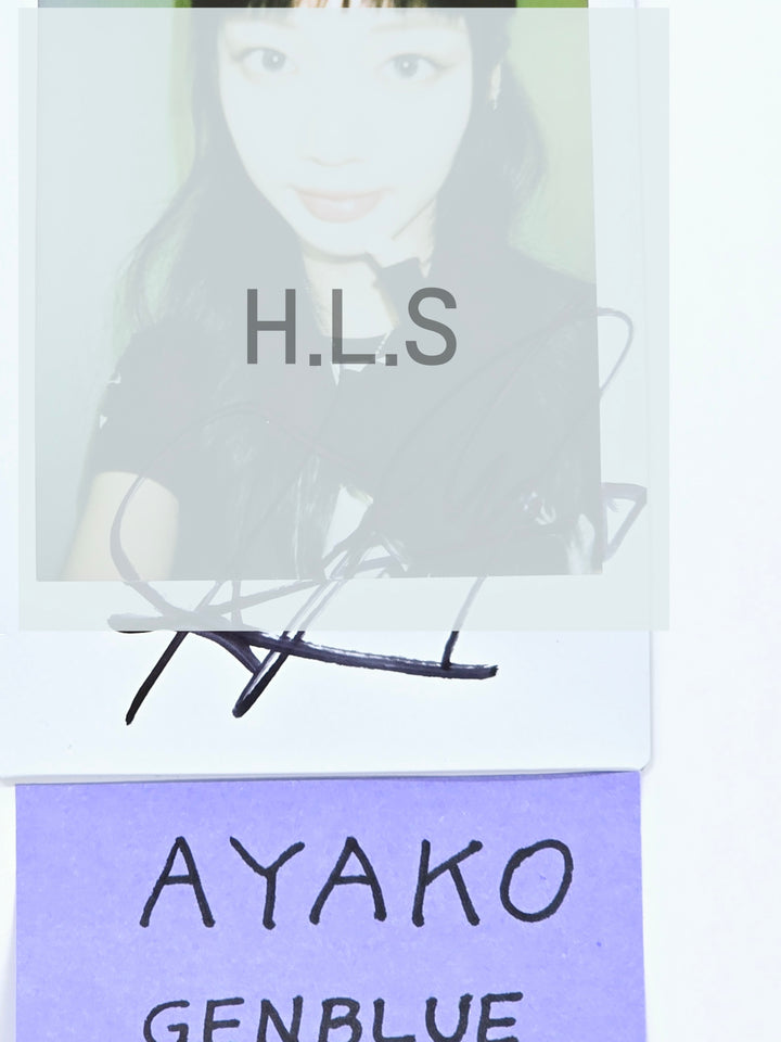 Ayako (Of GENBLUE) "ACT LIKE THAT" - Hand Autographed(Signed) Polaroid [25.4.3]