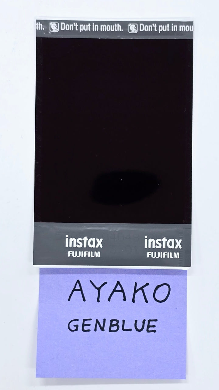 Ayako (Of GENBLUE) "ACT LIKE THAT" - Hand Autographed(Signed) Polaroid [25.4.3]