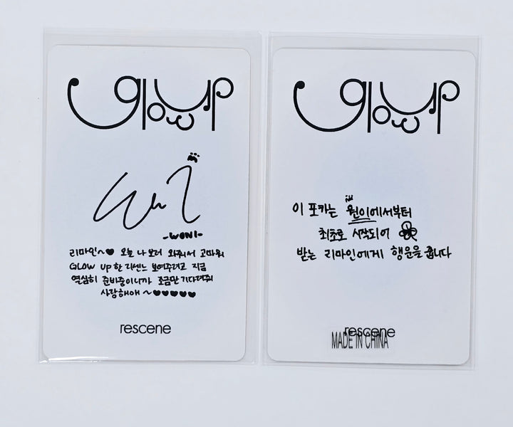 Woni (Of RESCENE) "Glow Up" - Broadcast Photocard [25.4.7]