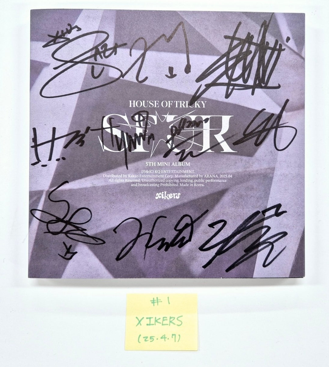 TEMPEST "RE: Full of Youth", CLOSE YOUR EYES "ETERNALT", Xikers "HOUSE OF TRICKY : SPUR" - Hand Autographed(Signed) Promo Album [25.4.7]