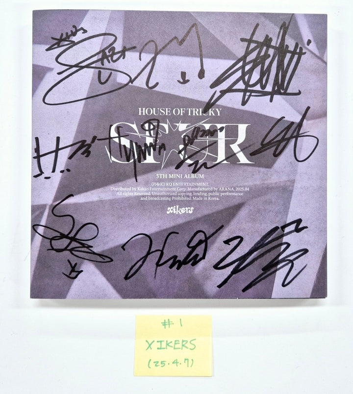 TEMPEST "RE: Full of Youth", CLOSE YOUR EYES "ETERNALT", Xikers "HOUSE OF TRICKY : SPUR" - Hand Autographed(Signed) Promo Album [25.4.7]