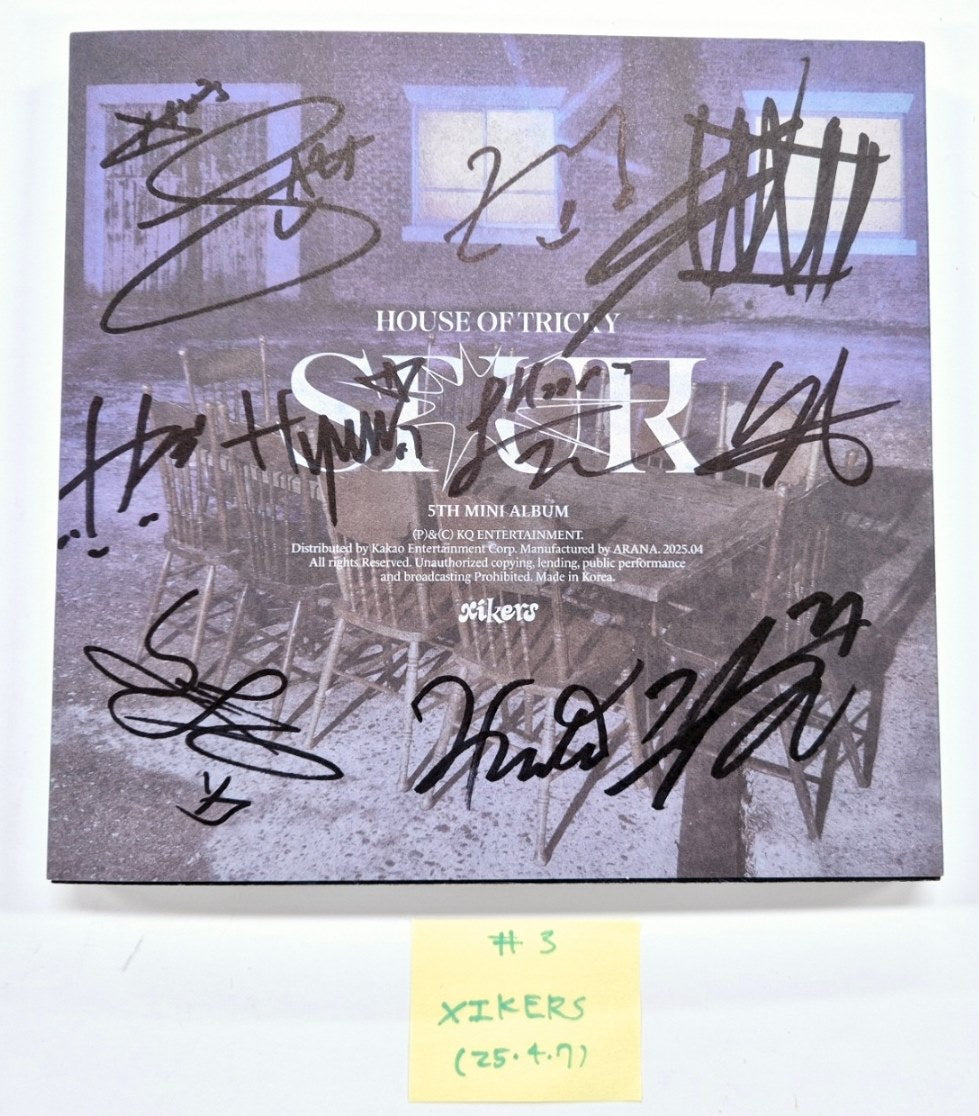 TEMPEST "RE: Full of Youth", CLOSE YOUR EYES "ETERNALT", Xikers "HOUSE OF TRICKY : SPUR" - Hand Autographed(Signed) Promo Album [25.4.7]