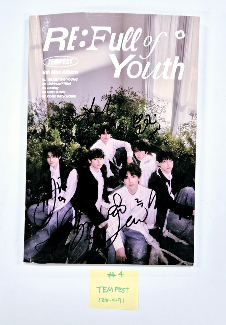 TEMPEST "RE: Full of Youth", CLOSE YOUR EYES "ETERNALT", Xikers "HOUSE OF TRICKY : SPUR" - Hand Autographed(Signed) Promo Album [25.4.7]