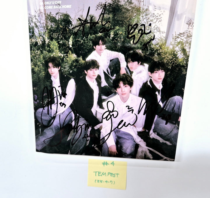 TEMPEST "RE: Full of Youth", CLOSE YOUR EYES "ETERNALT", Xikers "HOUSE OF TRICKY : SPUR" - Hand Autographed(Signed) Promo Album [25.4.7]