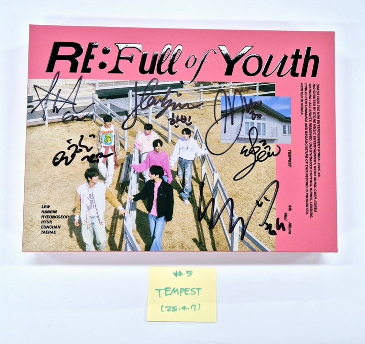 TEMPEST "RE: Full of Youth", CLOSE YOUR EYES "ETERNALT", Xikers "HOUSE OF TRICKY : SPUR" - Hand Autographed(Signed) Promo Album [25.4.7]