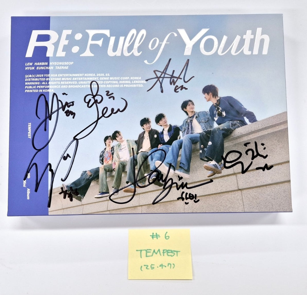 TEMPEST "RE: Full of Youth", CLOSE YOUR EYES "ETERNALT", Xikers "HOUSE OF TRICKY : SPUR" - Hand Autographed(Signed) Promo Album [25.4.7]