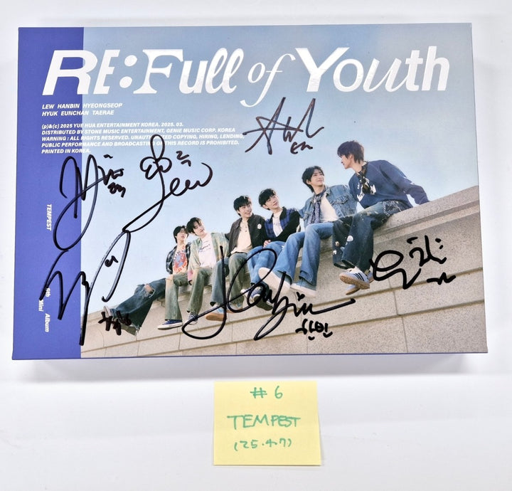 TEMPEST "RE: Full of Youth", CLOSE YOUR EYES "ETERNALT", Xikers "HOUSE OF TRICKY : SPUR" - Hand Autographed(Signed) Promo Album [25.4.7]