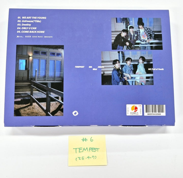 TEMPEST "RE: Full of Youth", CLOSE YOUR EYES "ETERNALT", Xikers "HOUSE OF TRICKY : SPUR" - Hand Autographed(Signed) Promo Album [25.4.7]