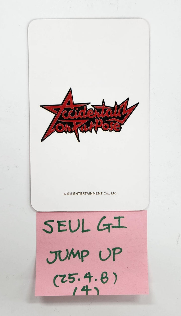 SEULGI (Of Red velvet) "Accidentally On Purpose" - Jump Up Fansign Event Photocard [25.4.8]