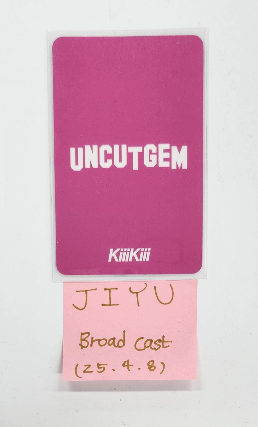 KiiiKiii "UNCUT GEM" - Broadcast Photocard [25.4.8]