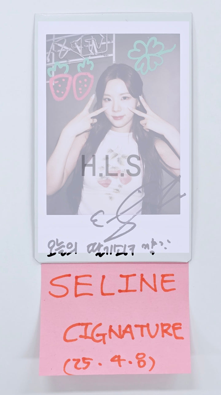 Seline (Of Cignature) "Sweetie but Saltie" - Hand Autographed(Signed) Polaroid [25.4.8]