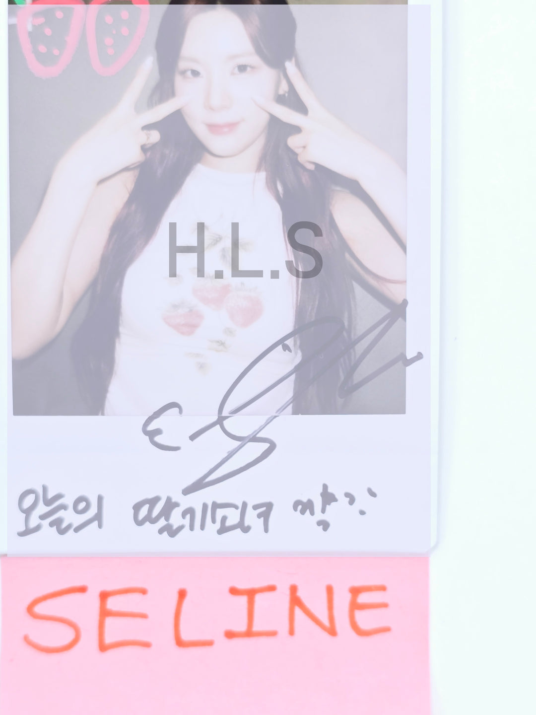 Seline (Of Cignature) "Sweetie but Saltie" - Hand Autographed(Signed) Polaroid [25.4.8]