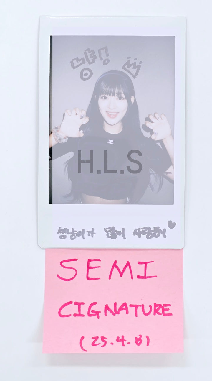 Semi (Of Cignature) "Sweetie but Saltie" - Hand Autographed(Signed) Polaroid [25.4.8]