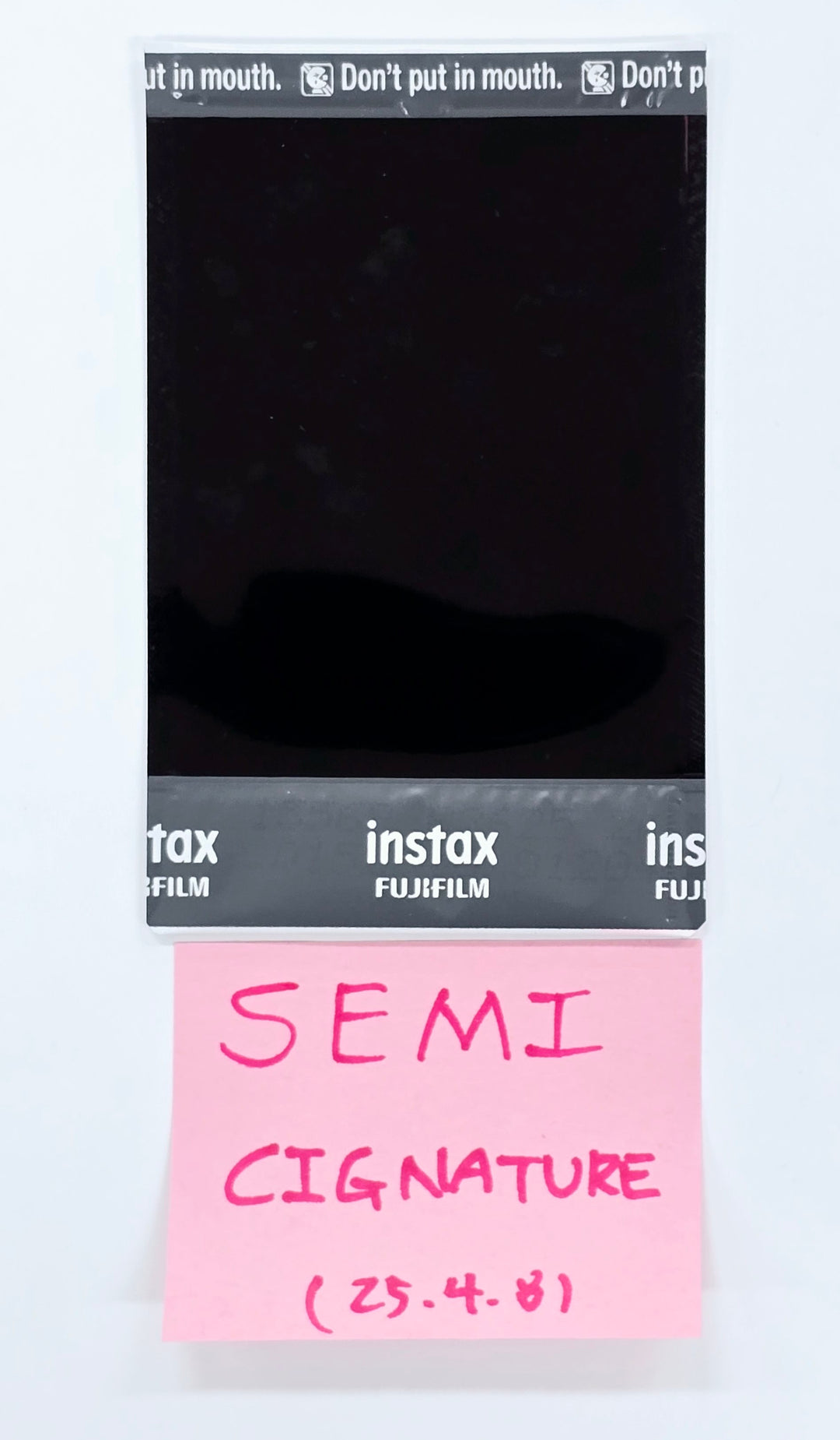 Semi (Of Cignature) "Sweetie but Saltie" - Hand Autographed(Signed) Polaroid [25.4.8]