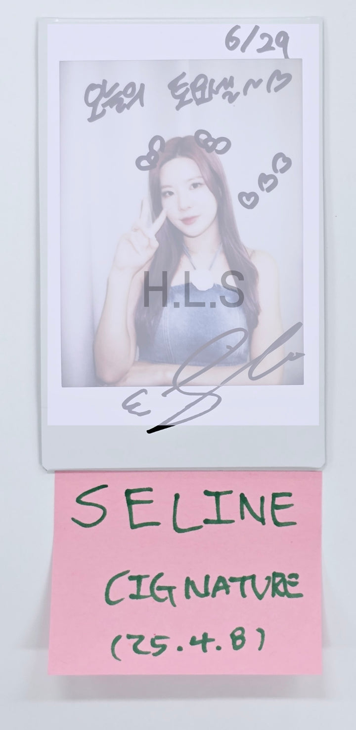 Seline (Of Cignature) "Sweetie but Saltie" - Hand Autographed(Signed) Polaroid [25.4.8]